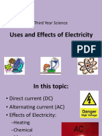 Uses and Effects of Electricity: Third Year Science