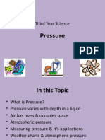 Pressure: Third Year Science