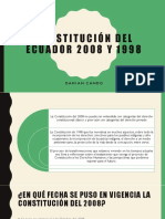 Comparación de La Constitución Del Ecuador 2008 y 1989