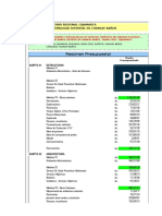 Analitico, Detalle Financiamiento y Resumen Presupuesto Chancay