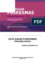 Data Dasar Puskesmas Papua 2015