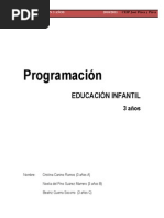 Programación. 3 años