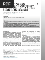 Review of Prostate Anatomy and Embryology and The Etiology of Benign Prostatic Hyperplasia PDF