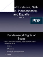 Week 10 - Rights of Existence, Self-Defense, Independence, and Equality