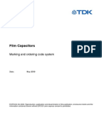 Marking and Ordering Code System (Capacitors)