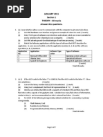 JANUARY 2011 Section 1 THEORY - 60 Marks Answer ALL Questions