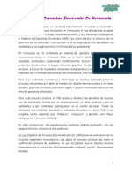 ¿En Qué Consiste El Proceso Del Sistema de Garantías Electorales en Venezuela?