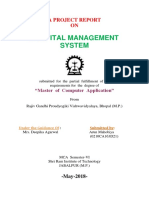 Hospital Management System: A Project Report ON