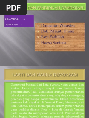 Apa Arti Demos Dan Kratos Brainly Co Id