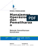 Modul 4 Metode Pemeliharaan Konstruksi