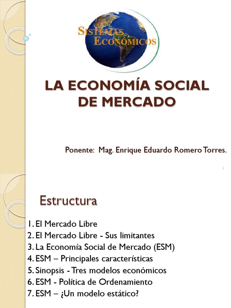 Economia Social de Mercado | PDF | Mercado libre | Mercado (economía)