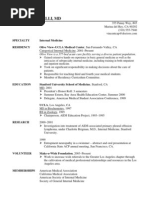 Sample CV - Residents and Fellows