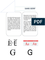 diferencias entre Serif - Sans Serif