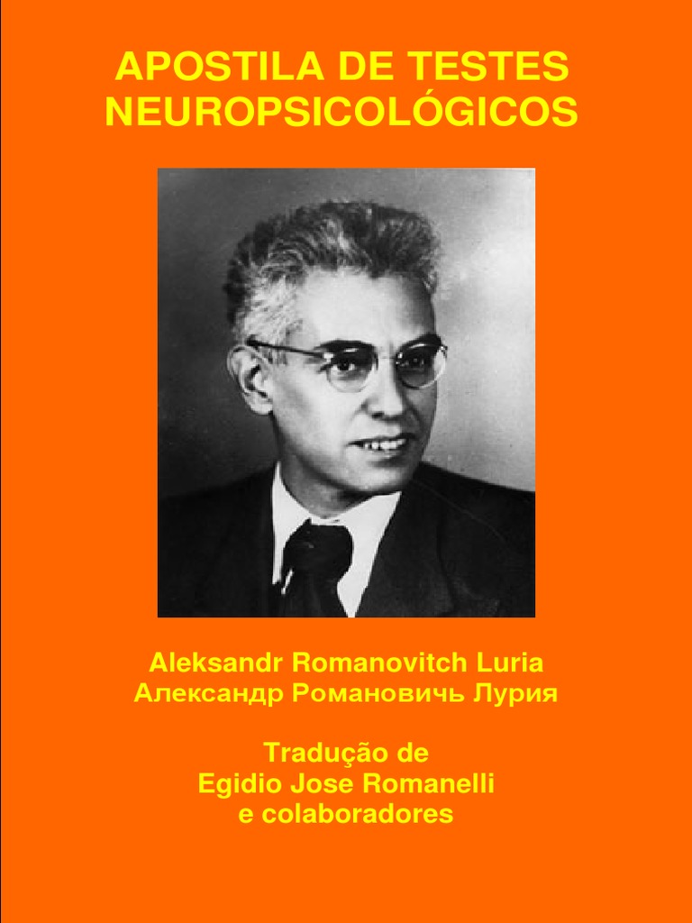 Luria - Apostila de Testes Neuropsicológicos PDF | PDF | Sistema visual ...