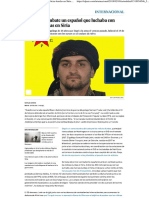 Muere en Combate Un Español Que Luchaba Con Milicias Kurdas en Siria - Internacional - EL PAÍS