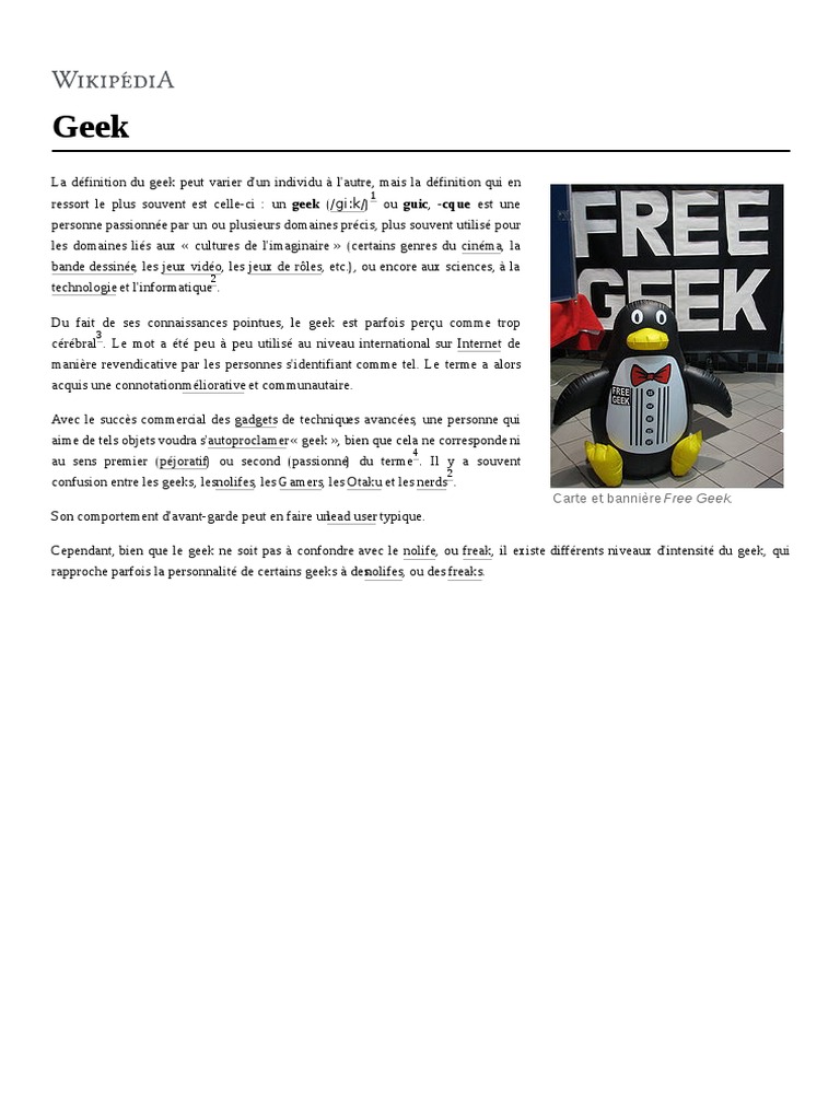 Geek | PDF | Logiciel | Informatique et technologies de l'information