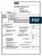 Learning Session 02 - 1º A 5º - CV