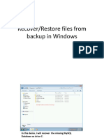 UC4 - Recover Files From Backup