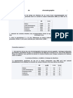 Exercices de Chromatographie