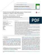 Tool For Assessing Health and Equity Impacts of Interve 2015 Evaluation and