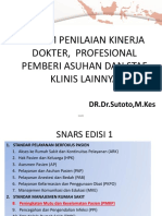 Indikator Kinerja Dokter Dan Staf Klinis Lainnya WSPMKP DR Sutoto