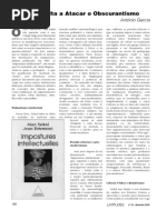 Sokal Volta a Atacar o Obscurantismo