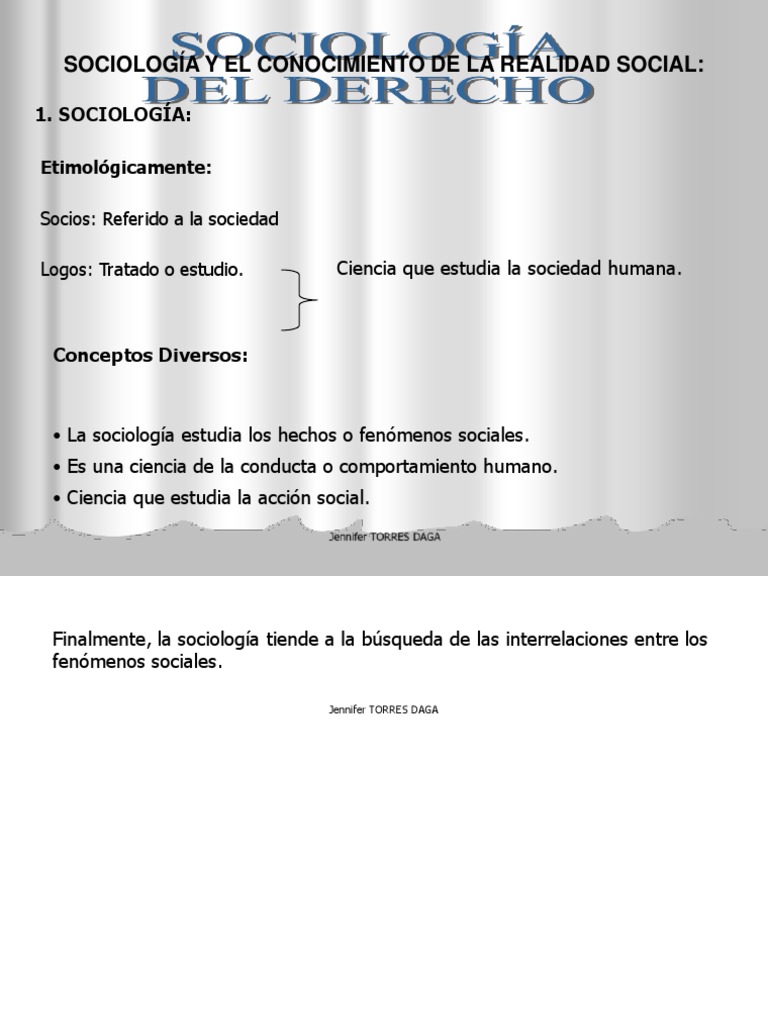 Sociología y El Conocimiento de La Realidad Social | PDF | Sociología ...