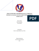 Peran Supplemen Chondroitin Sulfat Terhadap Penurunan Kadar C4S Pada Pasien Osteoarthritis Sendi Lutut