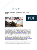 A Week in The War Afghanistan, Sept. 15-21, 2010
