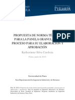 Propuesta de Norma Tecnica para La Panela Granulada y Proceso para Su Elaboracion y Aprobacion