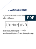 1- La Transformada de Laplace (1)