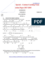Padasalai Nets 10th Maths Centum Coaching Team Question Paper F