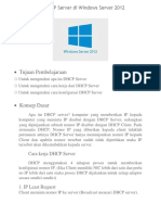 Konfigurasi DHCP Server Di Windows Server 2012