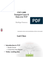 CSCI-1680 Transport Layer II Data Over TCP: Rodrigo Fonseca