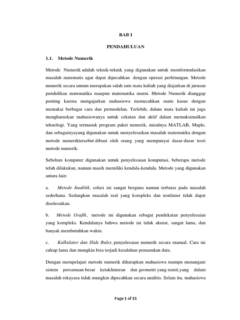 03 Laporan Praktek Program Numerik | PDF