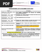 Cronograma Acto Solemne Julio 2018 CTG Estadal 1