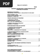 Tax Cases Table of Contents