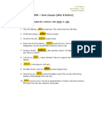 After: Will + Time Clauses (After & Before)