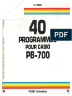 40 Programmes Pour Pb 700