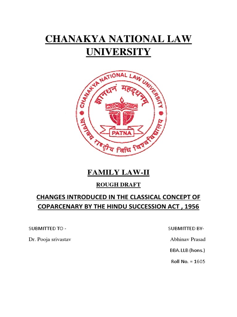 changes-introduced-in-the-classical-concept-of-coparcenary-by-the-hindu