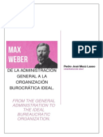 De La Administración General A La Organización Burocrática Ideal