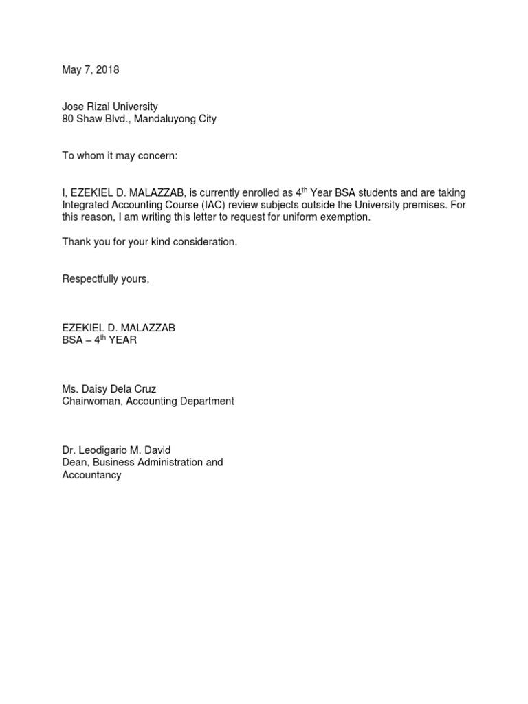 Uniform Exemption1 PDF