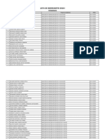 Lista de ingresantes