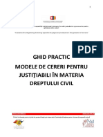 Ghid Justitiabili -Modele de Cereri in Materia Dreptului Civil