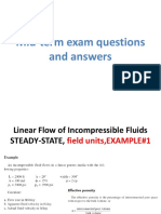 A1A Porous Media Midterm Exam