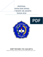 Proposal Pentas Seni (Pensi) SMP Negeri 196 Jakarta TAHUN 2018