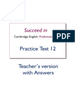 PET Test 12 Cuaderno Profesor