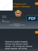 Hypertensive Patients and Their Management in Dentistry: Instruktur: Drg. Rizna