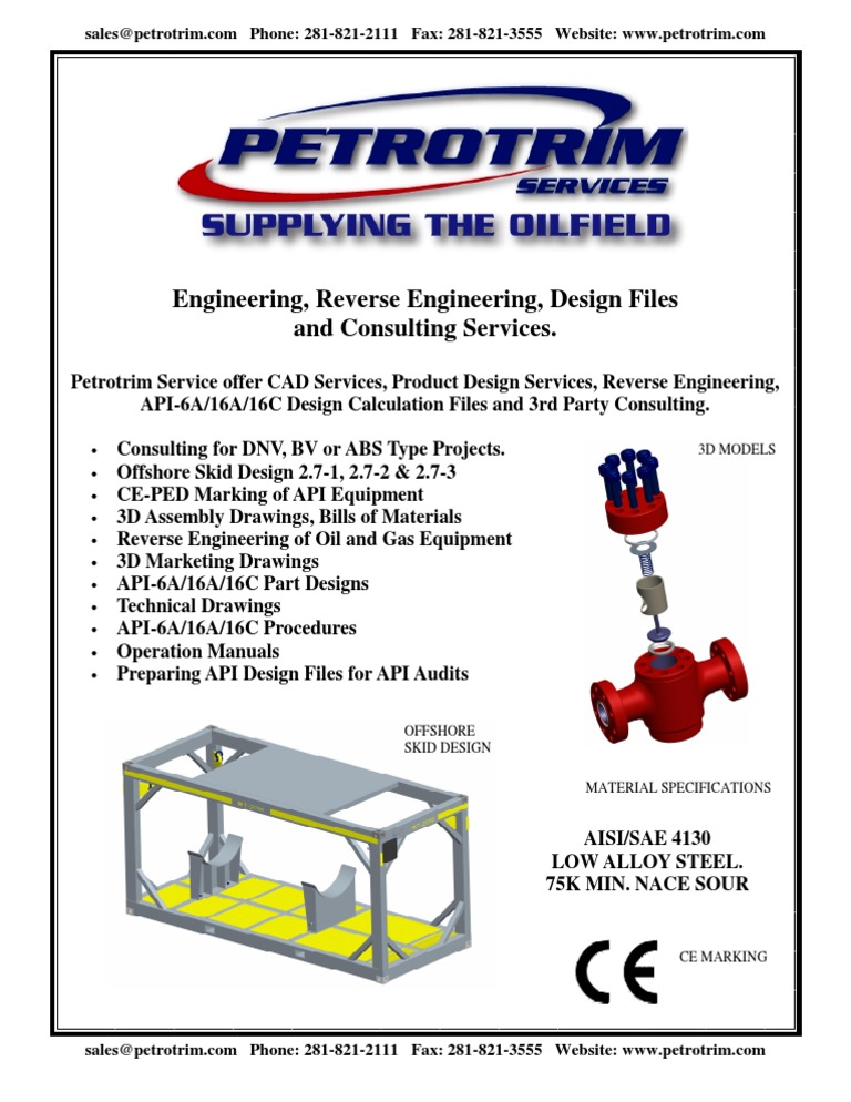 Petrotrim Engineering and Design Services | PDF