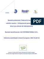 Investim În Viitorul Tău! Proiect Cofinanţat Din Fondul European de Dezvoltare Regională Prin Programul Operaţional Regional 2014-2020